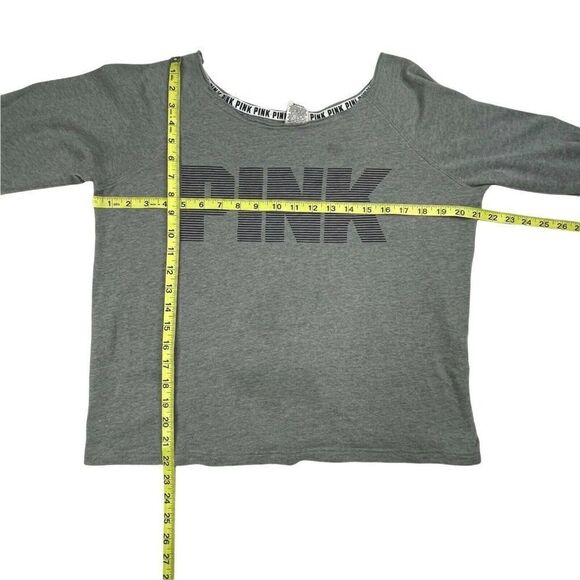 Victoria's Secret Pink Wide Neck French Terry Sweatshirt - Picture 8 of 8